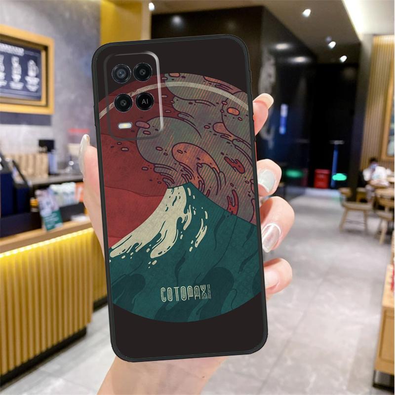Japanese art Mount Fuji Case For Oppo A96 A76 A16 A17 A18 A60 A80 A40 A38 A58 A78 A98 A94 A74 A54 A15 A57 A77 A5 Pro