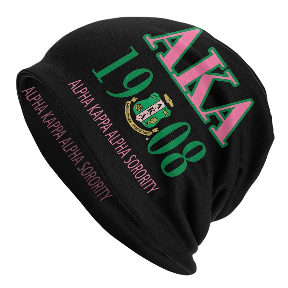 

Custom AKA Sorority Skullies Beanies Caps Unisex Winter Warm Knit Hat Women Unisex Hip Hop Adult Bonnet Hats Outdoor Ski Cap Beanies Hat