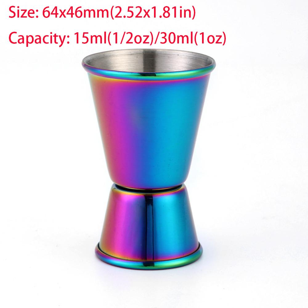 15/30ml oder 25/50ml Cocktail Bar Jigger Design Japanischer Edelstahl Messbecher Jigger Double Spirit Barkeeper Küchengadg