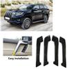 4pcs Black Wood Grain Interior Door Handle Cover Trim for Toyota Prado 20102018