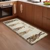 Cartoon Bunny Pattern Soft Kitchen Rug Anti-Fatigue Kitchen Rug Waterproof Non-Slip Rugs Set Runner Rug Bedside Rug Absorbent Carpet For Kitchen