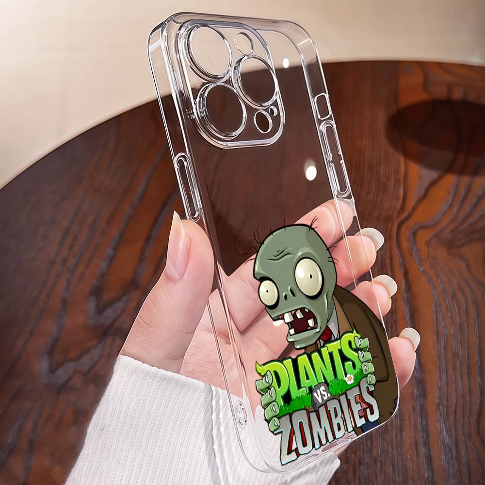 

Игра P-Plants Vs. Z-Zombies Чехол для телефона ТПУ Для IPhone 17 16 15 14 13 11 12 Pro Max Mini Plus Мягкий Прозрачный Мягкий iPhone 13pro max
