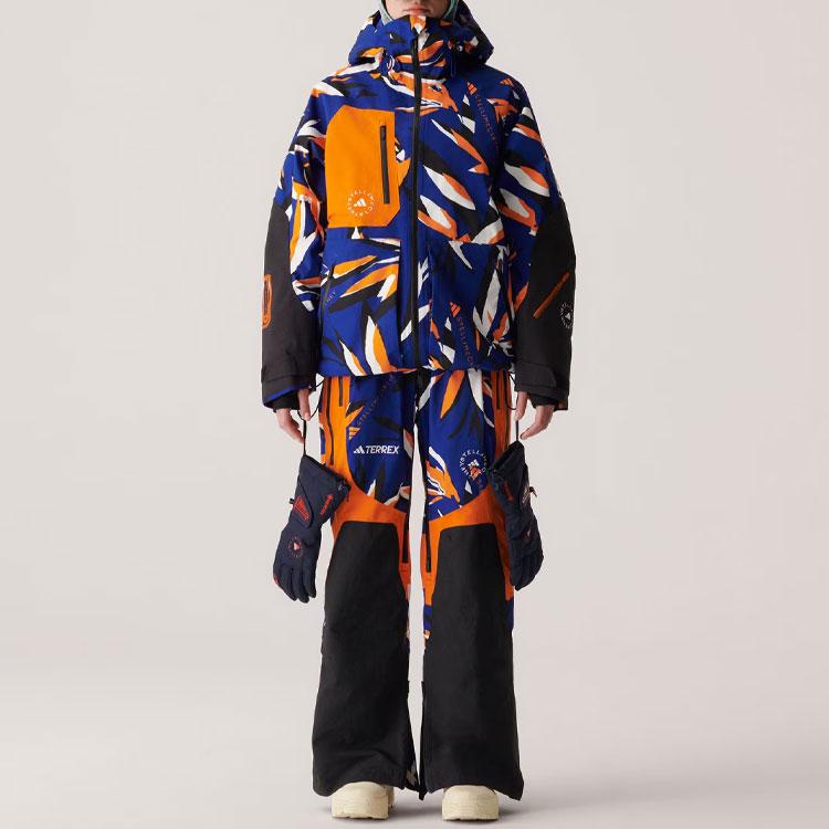 Adidas X Stella McCartney Truenature Insulated Printed Hooded Jacket Women Jacket Mystery-Ink-Blue HY4506