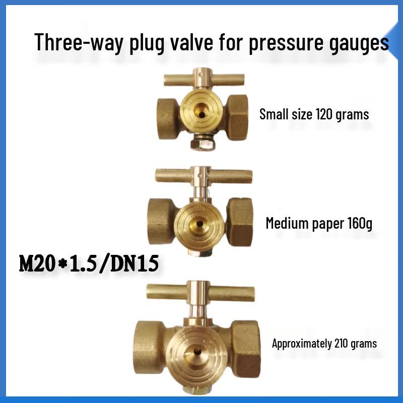 Brass High-Pressure Ball Valve for Pressure Gauges