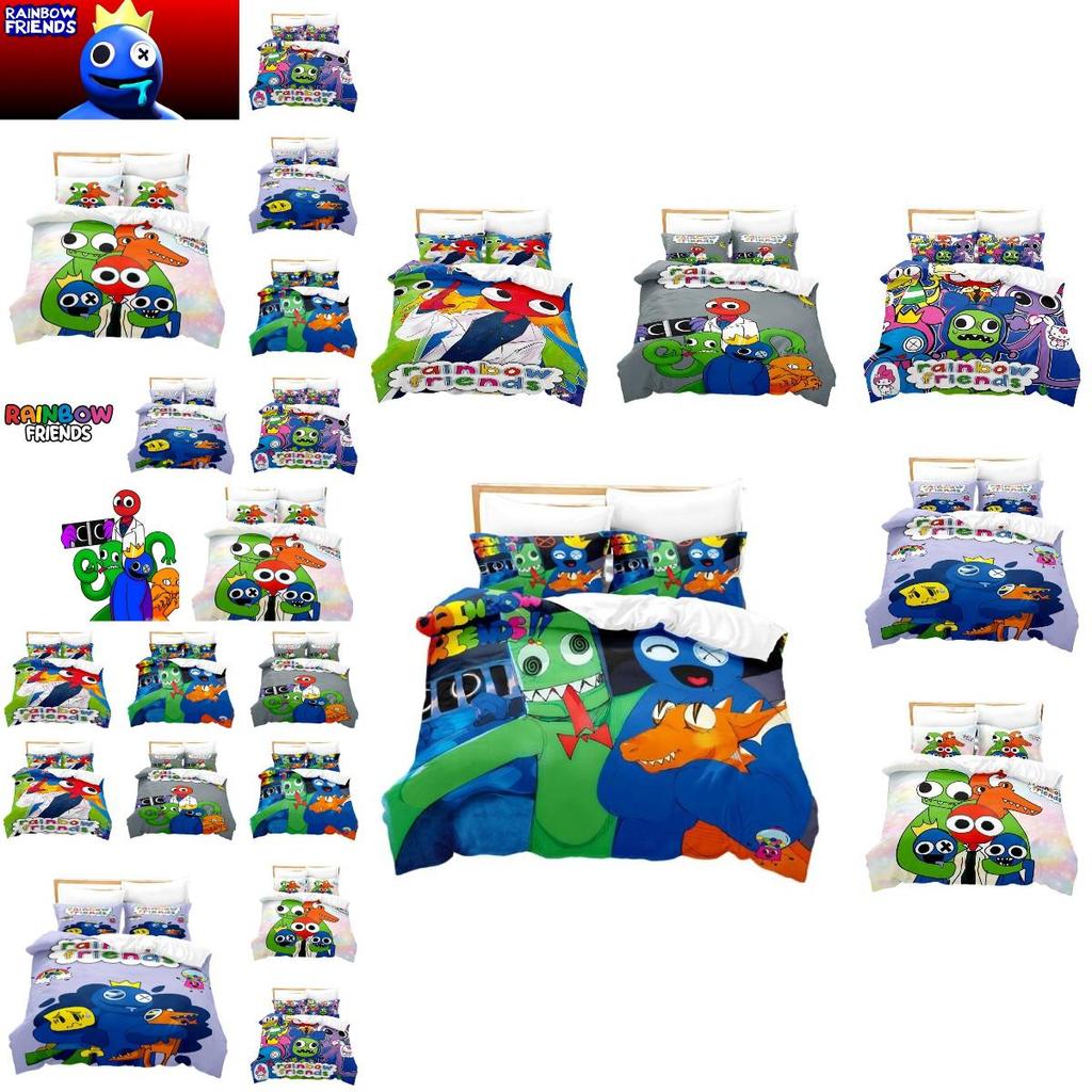 Adorable Rainbow Friends Duvet Cover Set Add Some Charm To Your Room