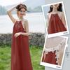 Mocana Bohemian Halter Beach Maxi Dress