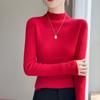 Autumn/Winter Women's Soft Semi-High Neck Sweater Shirt - Versatile, Slimming & Super Warm Knitwear