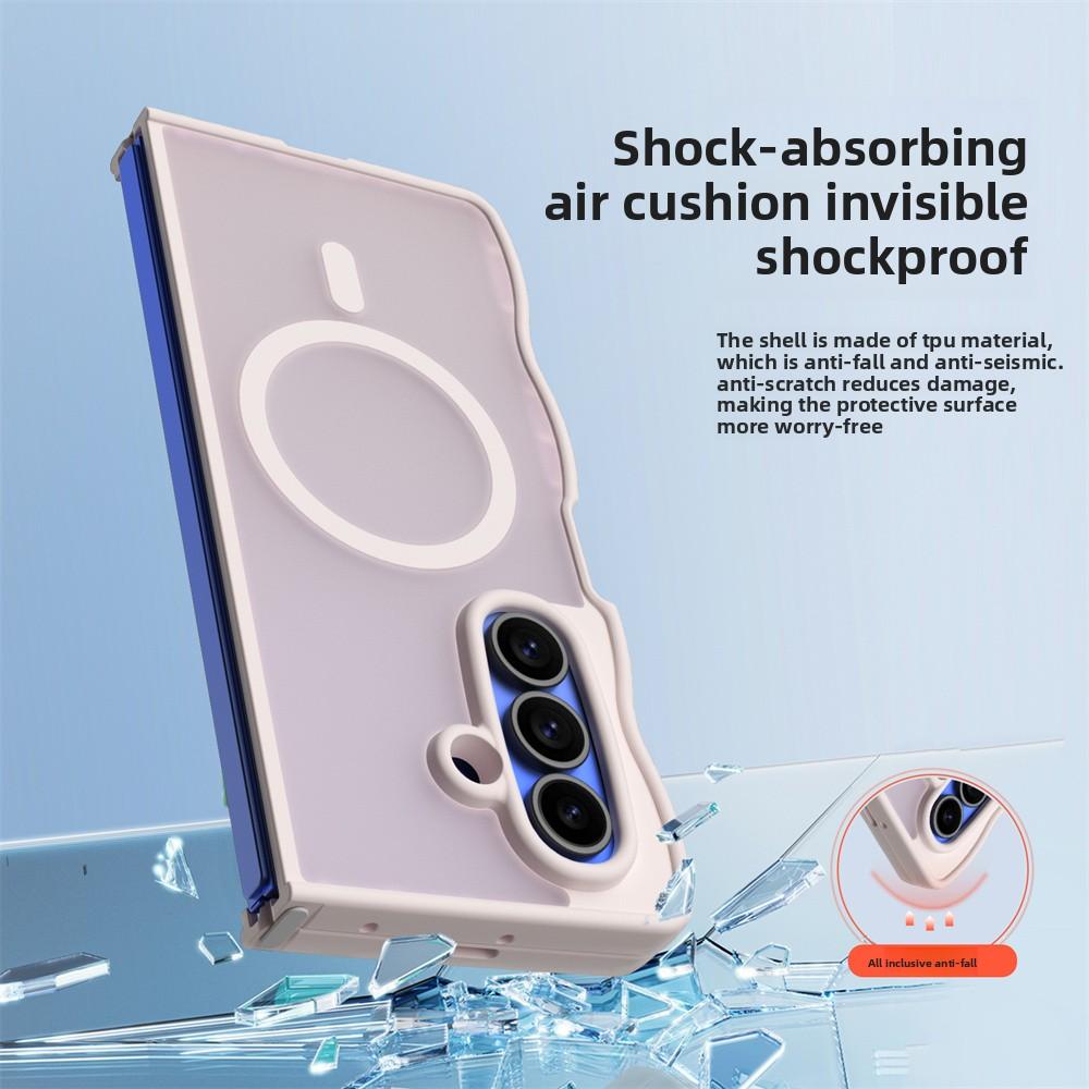 Shockproof Matte Translucent Phone Case for Samsung Galaxy Z Fold 7 6 5 4 5G Fold7 Fold6 Fold5 for Magsafe Magnetic TPU Cover