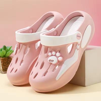 Zuecos de Jardín Diarios de EVA para Mujer Sandalias de Punta Cerrada Para Uso en Interiores/Exteriores en Casa y en la Playa Zapatos Ventilados de Suela Suave