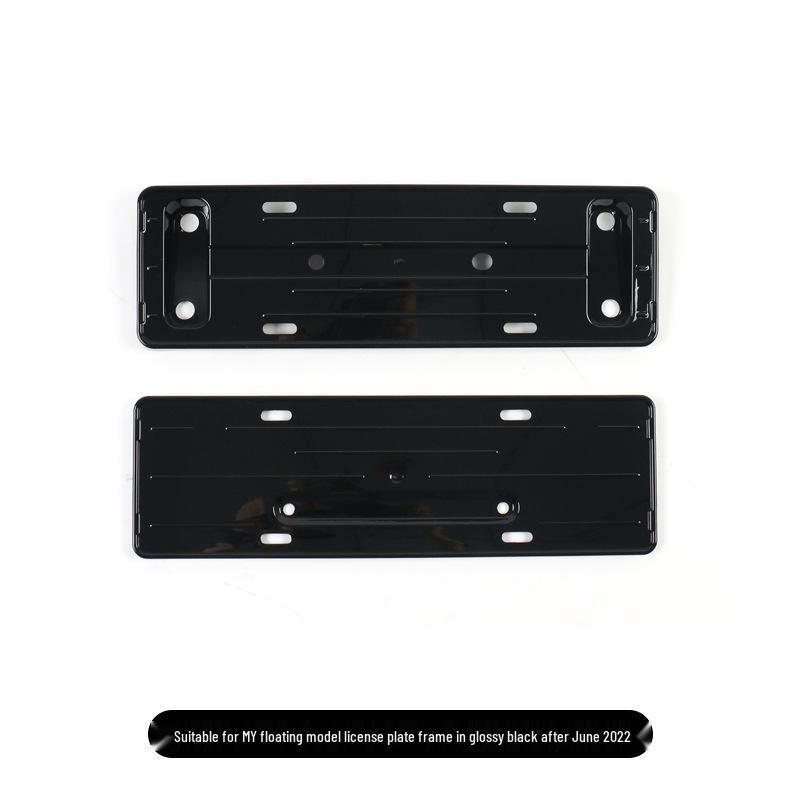 Tesla Model Y Green License Plate Frame - Floating Design