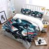 Futuristic scooter rider design. Bedding sets Duvet cover sets Duvet covers Pillowcases(1*Duvet Cover 2*Pillowcases without duvet insert)