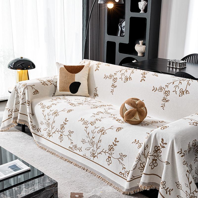 French Style Luxury Vintage Sofa Cover All Season Cat Scratch Proof Universal Slipcover Blanket
