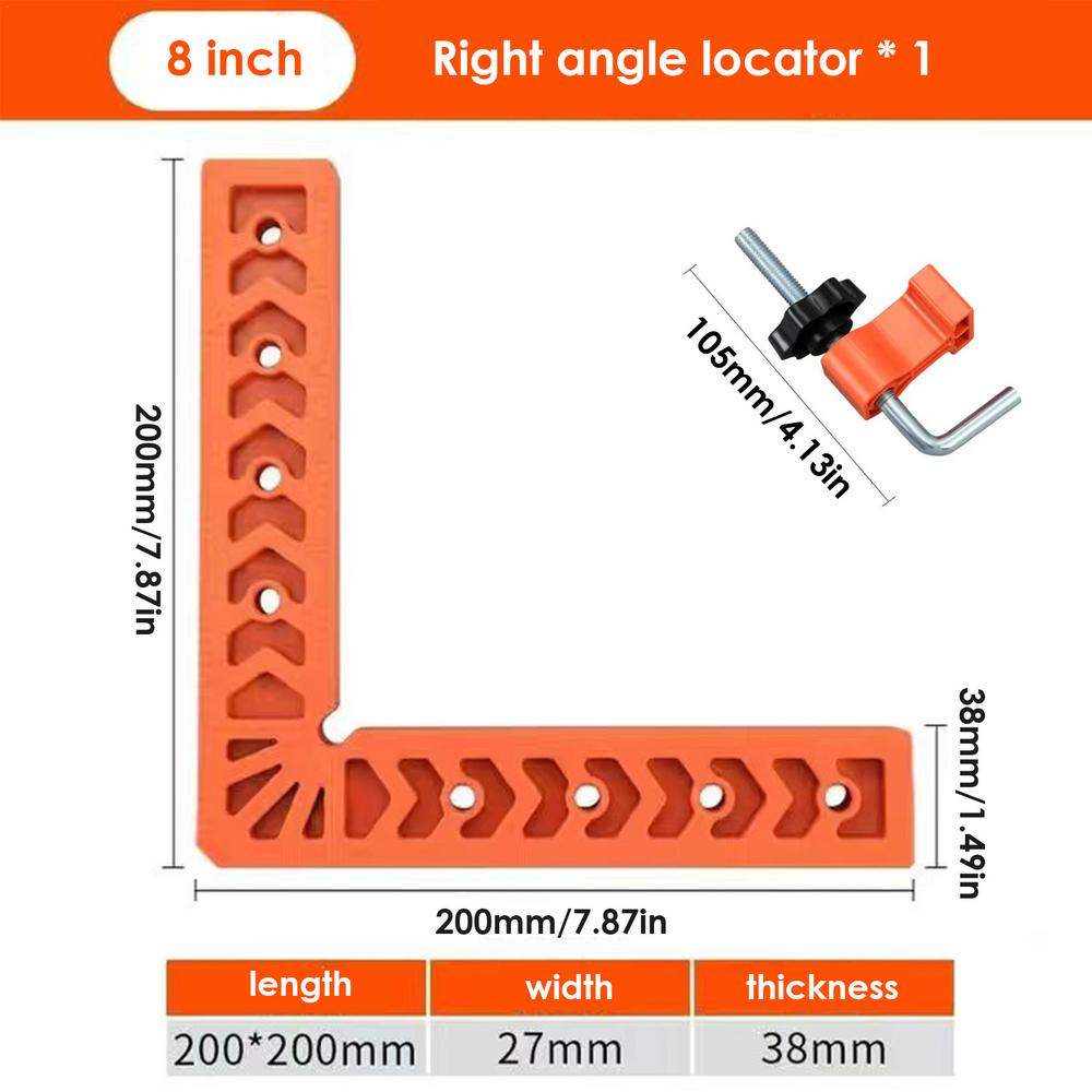 Right Angle Locator 90 Degrees Clamps For Woodworking Securing Clip L-type Multifunctional Right Angle Positioning Ruler Tool