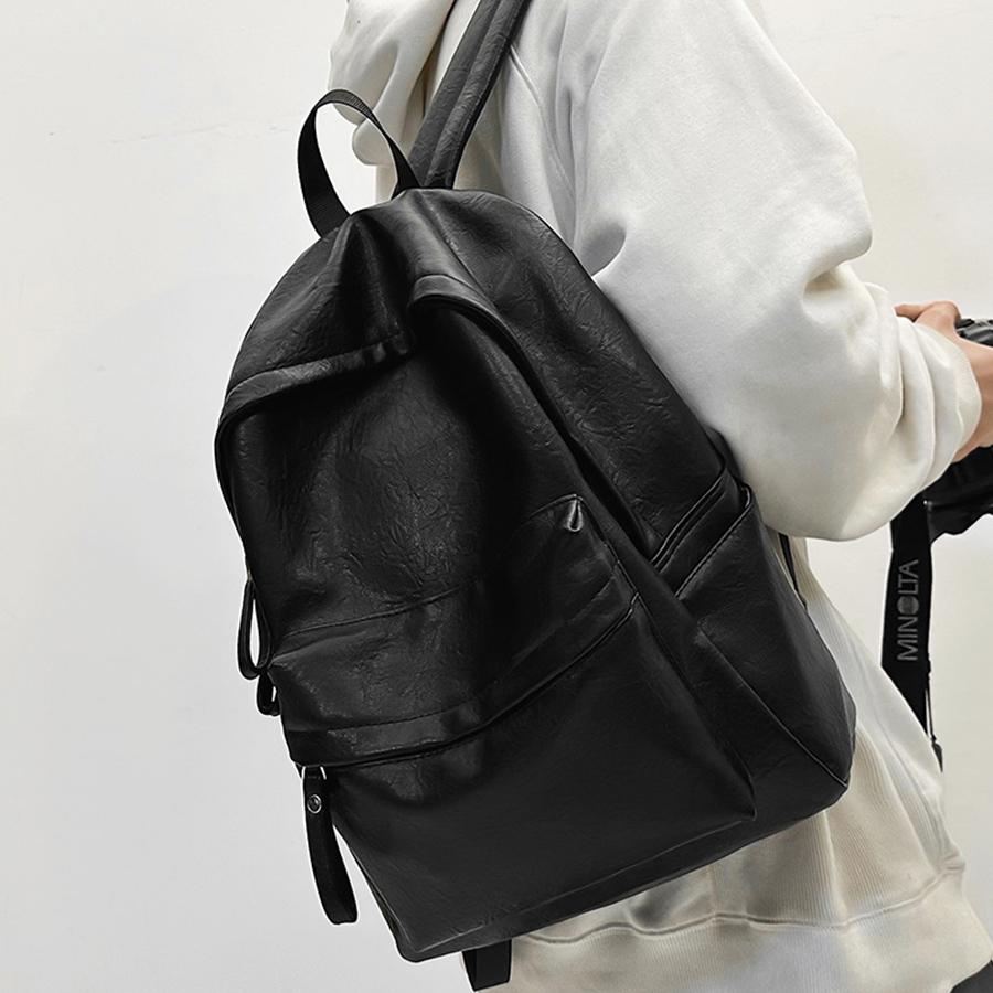 Ladies Bookbag Rucksack Women Large Capacity Backpack Purses High Quality PU Leather Female Vintage School Bags Travel Bagpack