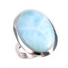 Natural Republic Larimar Gemstone 925 Solid Sterling Silver Gift Ring S.7 q4q38