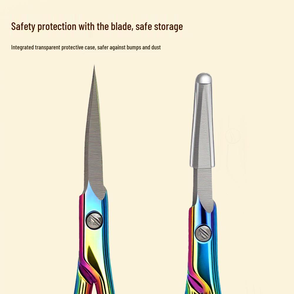 Professional Russian Style Curved Tip Nail Clippers - Dead Skin Cuticle Nipper for Salons