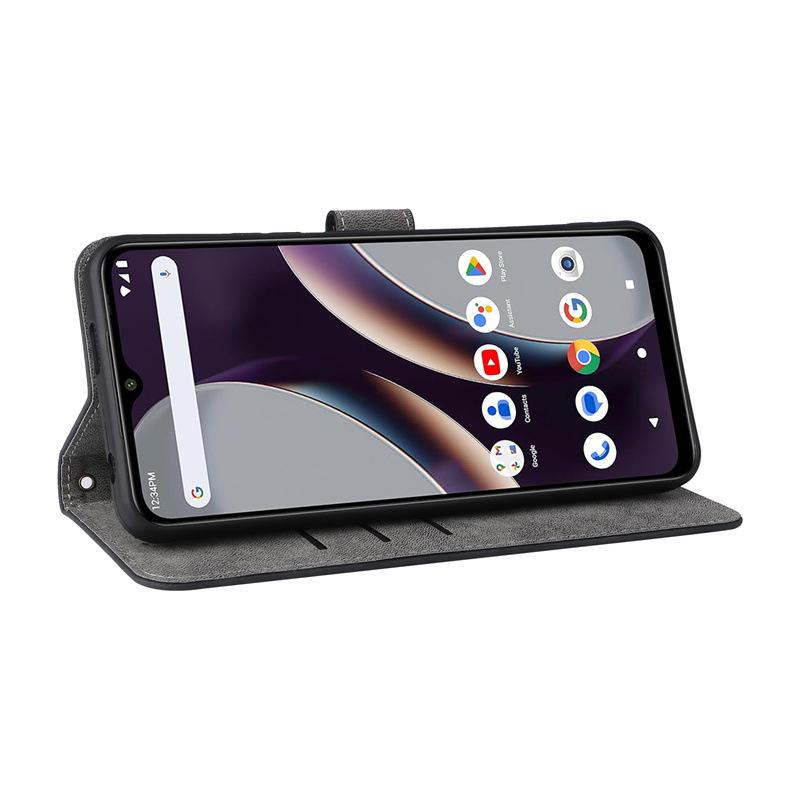 BLU C9 Flip Leather Phone Case with Card Slot & Anti-Theft Protection