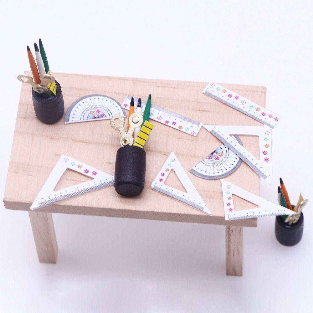 1:12 Scale Miniature Color Pencil Dolls Accessories Dollhouse Writing Materials  Party Festival