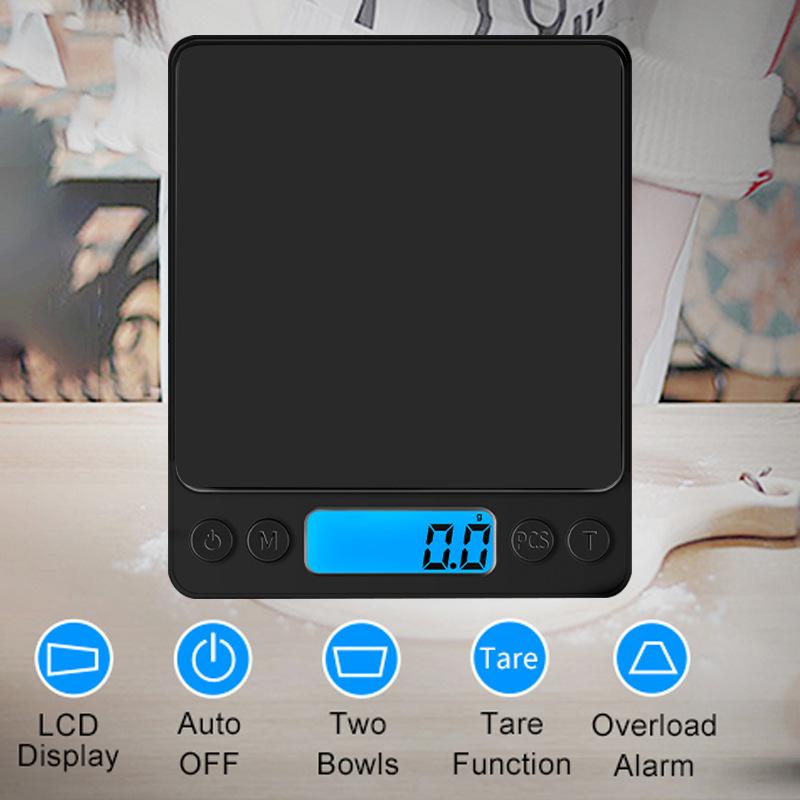 Electronic Kitchen Scale Electronic Pocket Scale Portable Baking Scale Fruit Carat Scale Mini Home Scale 0.1g Kitchen Scale