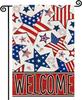 Patriotic 4th of July Garden Ag Independence Day Garden Ags 12x18 Inch Double Summer Blue Red Memorial Day American Star IIC