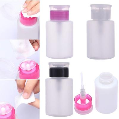 Maniküre Flüssigkeit 60ml Nagellackentferner Sauber Aceton Pumpe Spender Behälter Leere Flasche