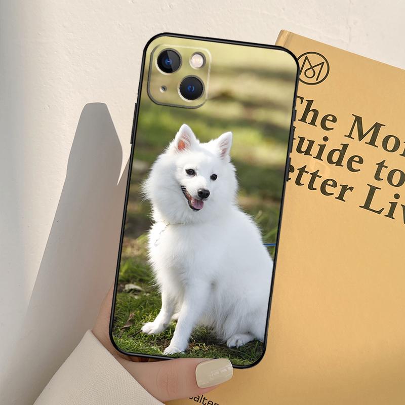Japanese Spitz Dog Case For iPhone 16 15 14 Pro Max Plus 13 14 15 Pro Max 11 12 Mini Cover Coque
