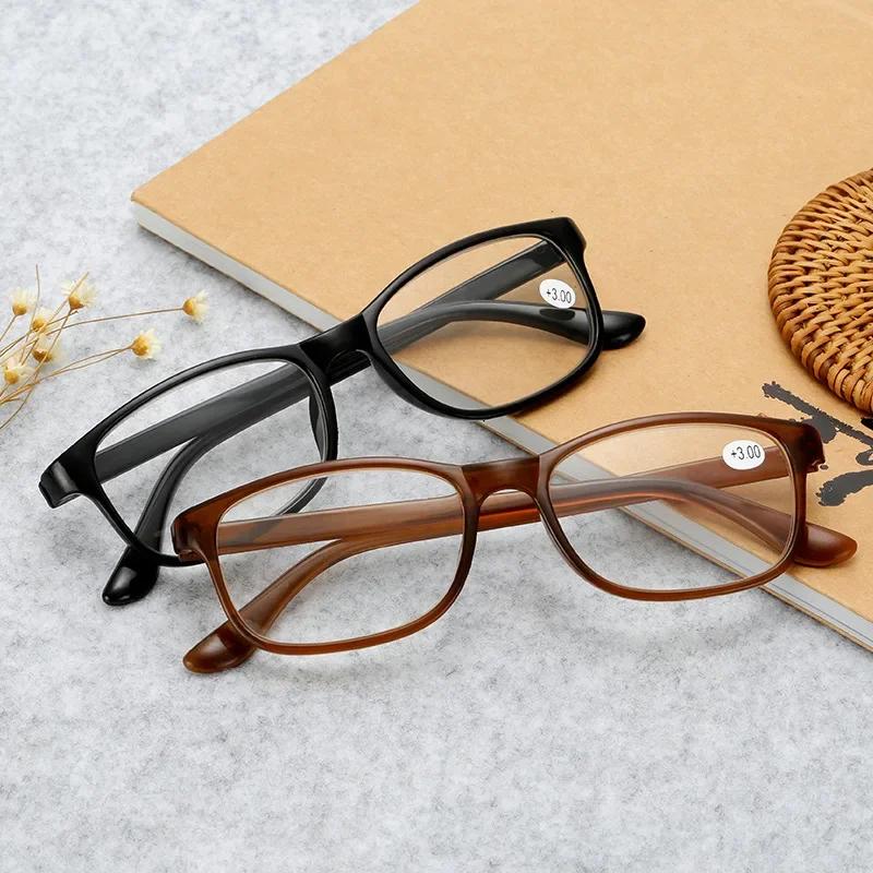 High Quality Ultra Light Reading Glasses For Men And Women Hd Resin Presbyopia Glasses +100 +150 +200 +250 +300 +350 +400