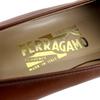 Salvatore Ferragamo Loafers BABS Double Gancini Brown Leather Women 7 33209 Used