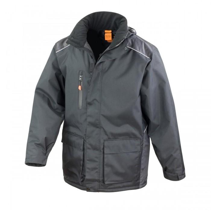 Result Mens Work-Guard Vostex Long Coat / Workwear (Waterproof & Windproof)