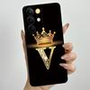 For Realme C85 Pro 2025 Crown Initial Letter Couple Phone Case RealmeC85 Pro 4G RMX5555 Soft Silicone TPU Lens Protective Casing