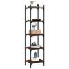 VidaXL Bibliothèque 5 niveaux chêne marron 40x30x154cm bois ingénierie 837641
