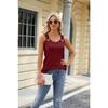 YYFS Women's Fashion Casual Summer Spring Solid Color Print Sleeveless U-Neck Blouses & Shirts