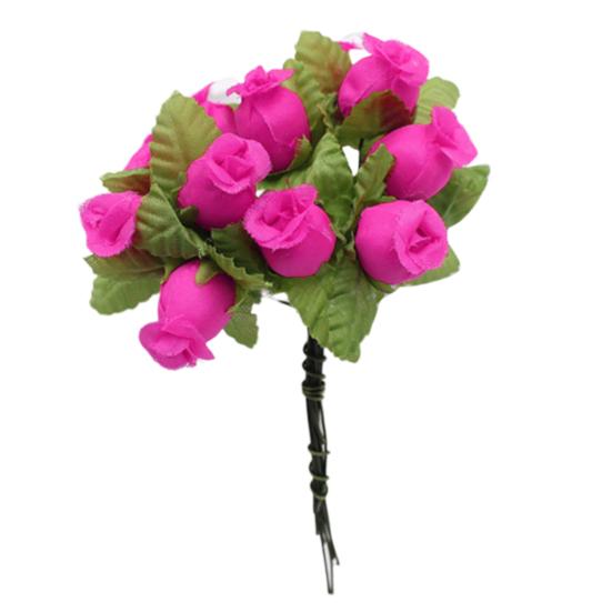1 bukett kunstig blomst 12 rosehoder DIY Craft Home Party Bryllupsdekor