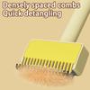 Cats Kitten Grooming Comb Self-cleaning Pets Hair Removal Brush Gentle Undercoat Comb for Tangled and Loose Hair