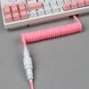 Custom Coiled Type C Gx16 Usb Cable Aviator Cable Usb C Cable Braided for Mechanical Keyboard