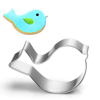 1 pz Tagliabiscotti Uccello in Acciaio Inossidabile Stampo per Biscotti Strumenti per Decorare Torte Fondant Negozio di Pasticceria Topper per Cupcake Stampo per Cioccolato