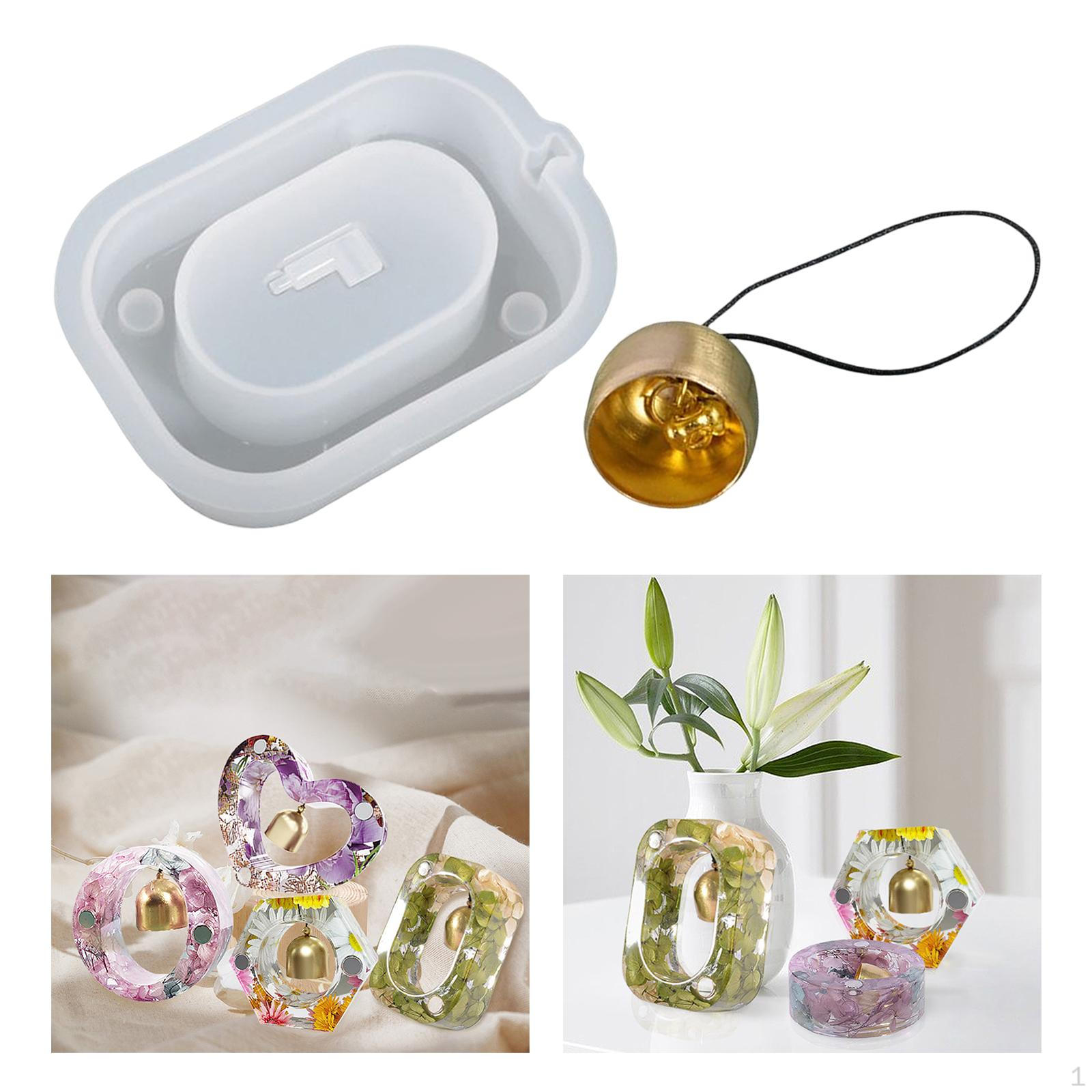 Decorative Silicone Wind Chime Bell for Resin Casting Rectangle