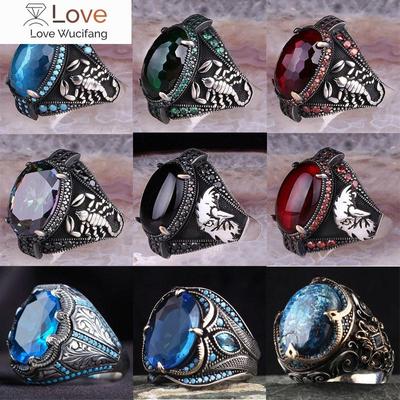 Anello da uomo Scorpion Eagle Nuovo anello punk da festa turchese Moda personalità Alta qualità Business Diamond Jewelry