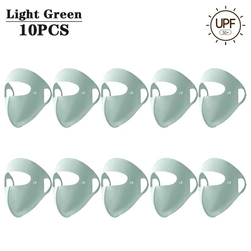 1-10PCS 2025 Summer Full Face Mask UV Sun Protection for Men Women Outdoor Travel Cycling Beach Elastic Breathable Face Cover