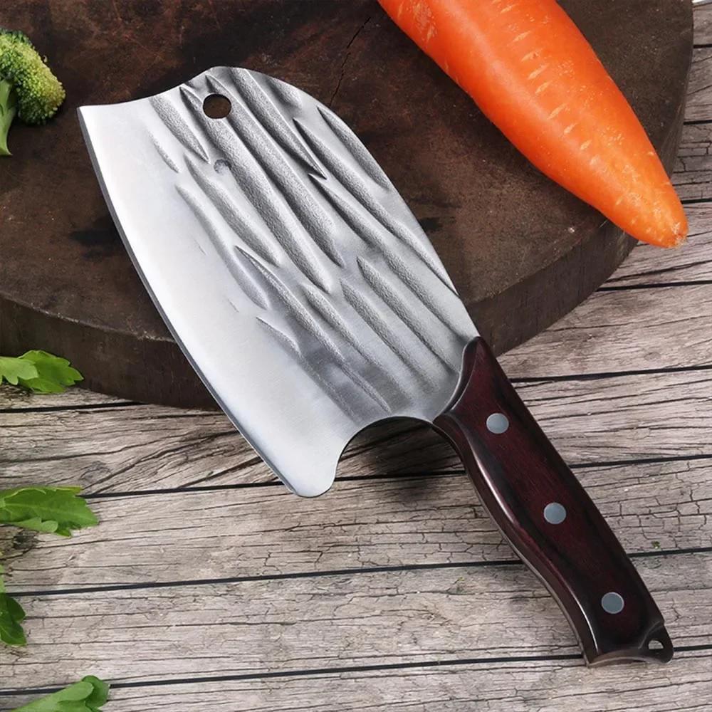 Handmade Slicing Knife Cleaver Meat Chopping Vegetables Kitchen Knives Butcher Boning Knife High Steel Blade Chef Cooking Knife
