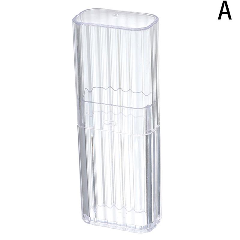 

Портативный прозрачный контейнер для хранения, дорожная коробка для зубочисток, ватных палочек, простая коробка для небольших предметов, лейкопластыря, отделочная коробка