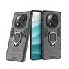 Suitable for Redmi Note 14 Black Panther Car Magnetic Mobile Phone Case Redmi 13 Invisible Stand Protective Case
