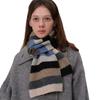 Gentle Atmosphere, Warm and Versatile Contrasting Colors, Striped Wool Knitted Scarf, Female Autumn and Winter Couple Scarf