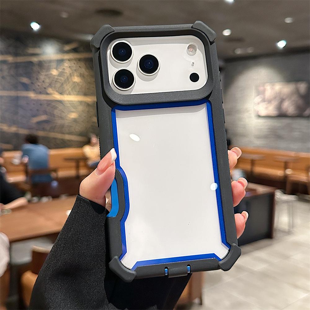 

TPU Case For iPhone 17 16 15 14 13 12 Pro Max Plus Rugged Hybrid Transparent Shockproof Armor Hard PC Frame Bumper Back Cover iPhone 13