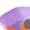 Hair Washing Basin Horizontal Drainable Portable Shampoo Tray for Bedridden Patient Pregnant Women Purple