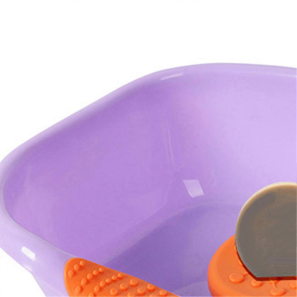 Hair Washing Basin Horizontal Drainable Portable Shampoo Tray for Bedridden Patient Pregnant Women Purple
