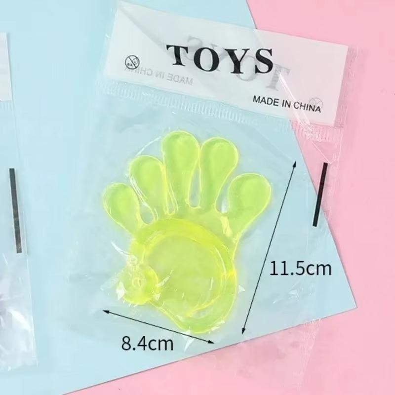 10pcs Elastic Retractable Sticky Palm Venting Creative Neat Small Hands Whole Children Toys