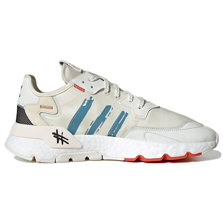 Adidas Originals Nite Jogger Fabric Sports Retro Breathable Lightweight Low-Top Lifestyle Casual Shoes Unisex Sneakers Beige GZ3045