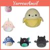 Soft And Cute Plush Animal Pillow Toy For Birthday Gift Banana Polka Dot Pig Glitter Bat Green Bat Unicorn Whale Blue Camouflage Shark 20cm Height