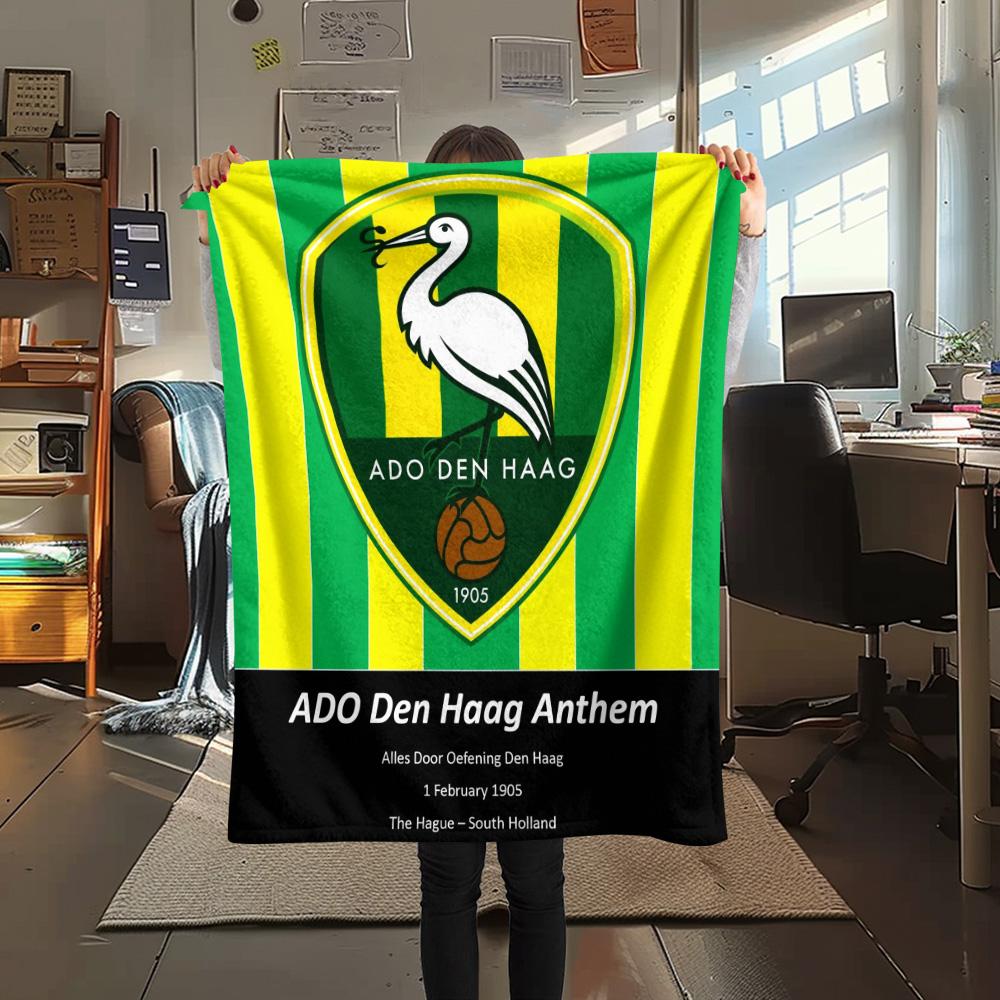 Coperta in Flanella con Stampa The Hague Football Club, Alta qualità Confortevole per Tutte le Stagioni, Arredamento per la Casa, Calore e Comfort